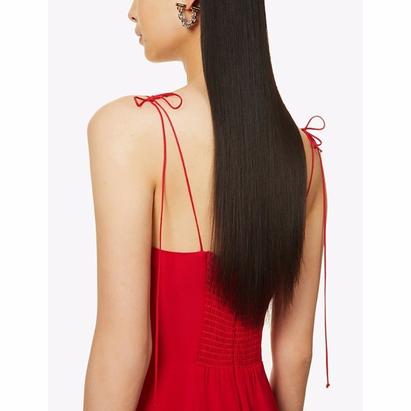 NEW Reformation Kourtney Dress Cherry 10 - Picture 8 of 17